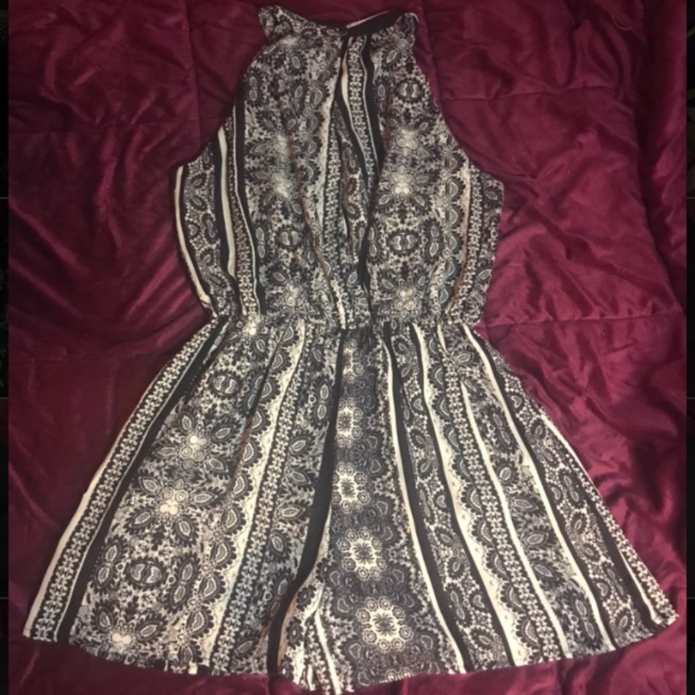 As U Wish Tribal/Abstract Print Romper